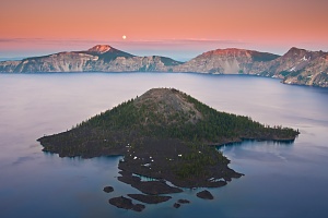 Crater Lake at Sunset