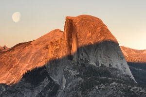 Half Dome Moon