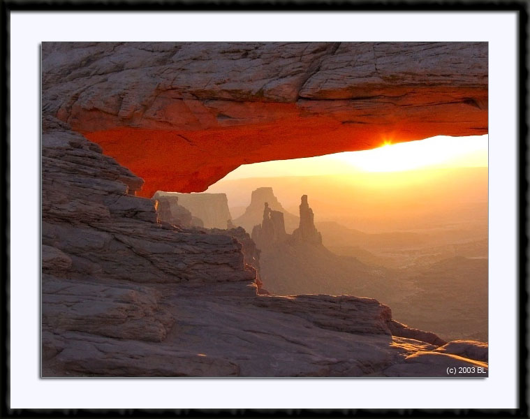 Mesa Arch at Sunrise, (C) 2003, Bill Langton's Fine Art Photogaphy