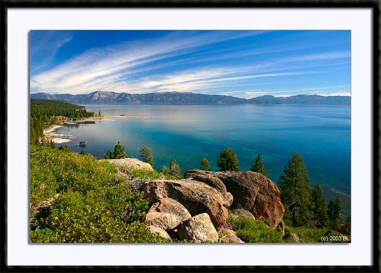 Lake Tahoe from Rocky Ridge, (C) 2003, Bill Langton's Fine Art Photography