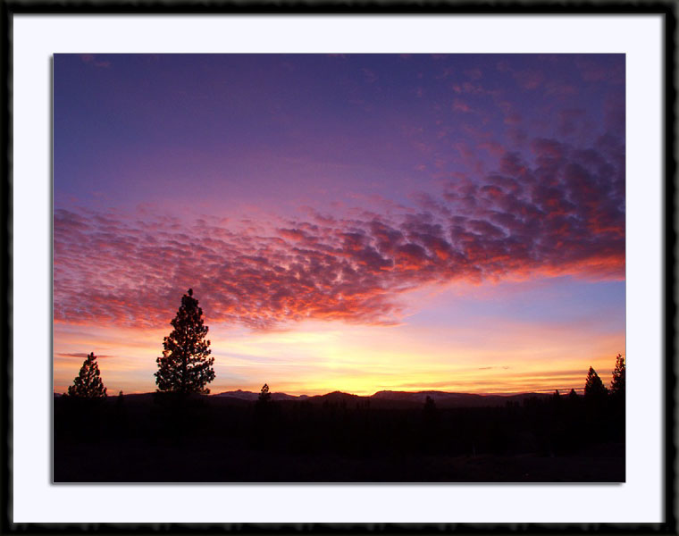 High Sierra Sunset, (C) 2002, Bill Langton's Fine Art Photography